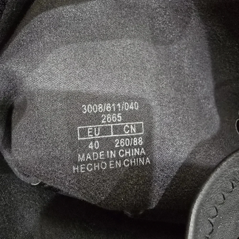 Zara Over The knee 3008/611 Lug Sole Boots Size‎ 40 US 9 Black